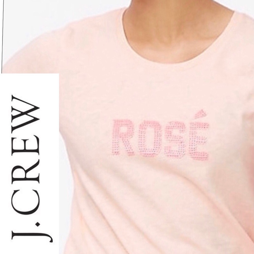 J. CREW COLLECTOR  TEE ROSÉ NWT M